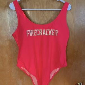 Firecracker One Piece Bathing Suit